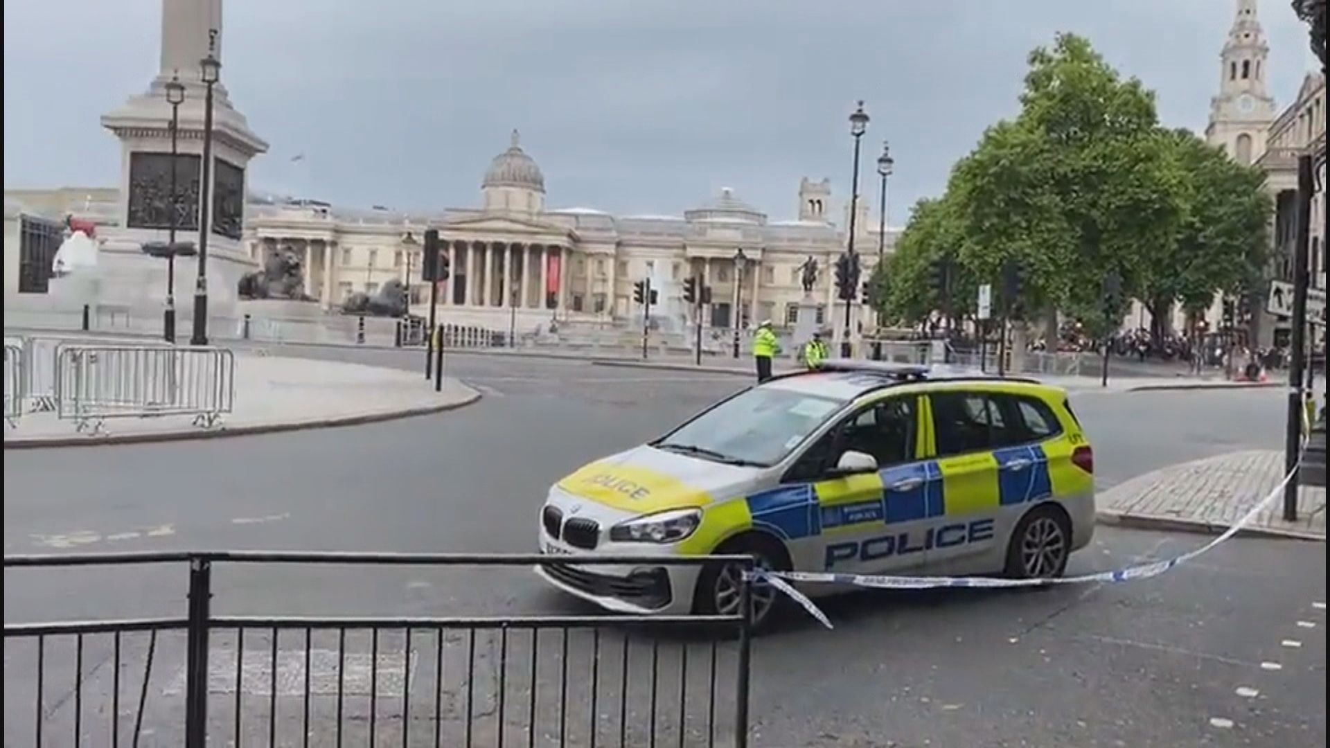 倫敦警方疏散特拉法加廣場民眾