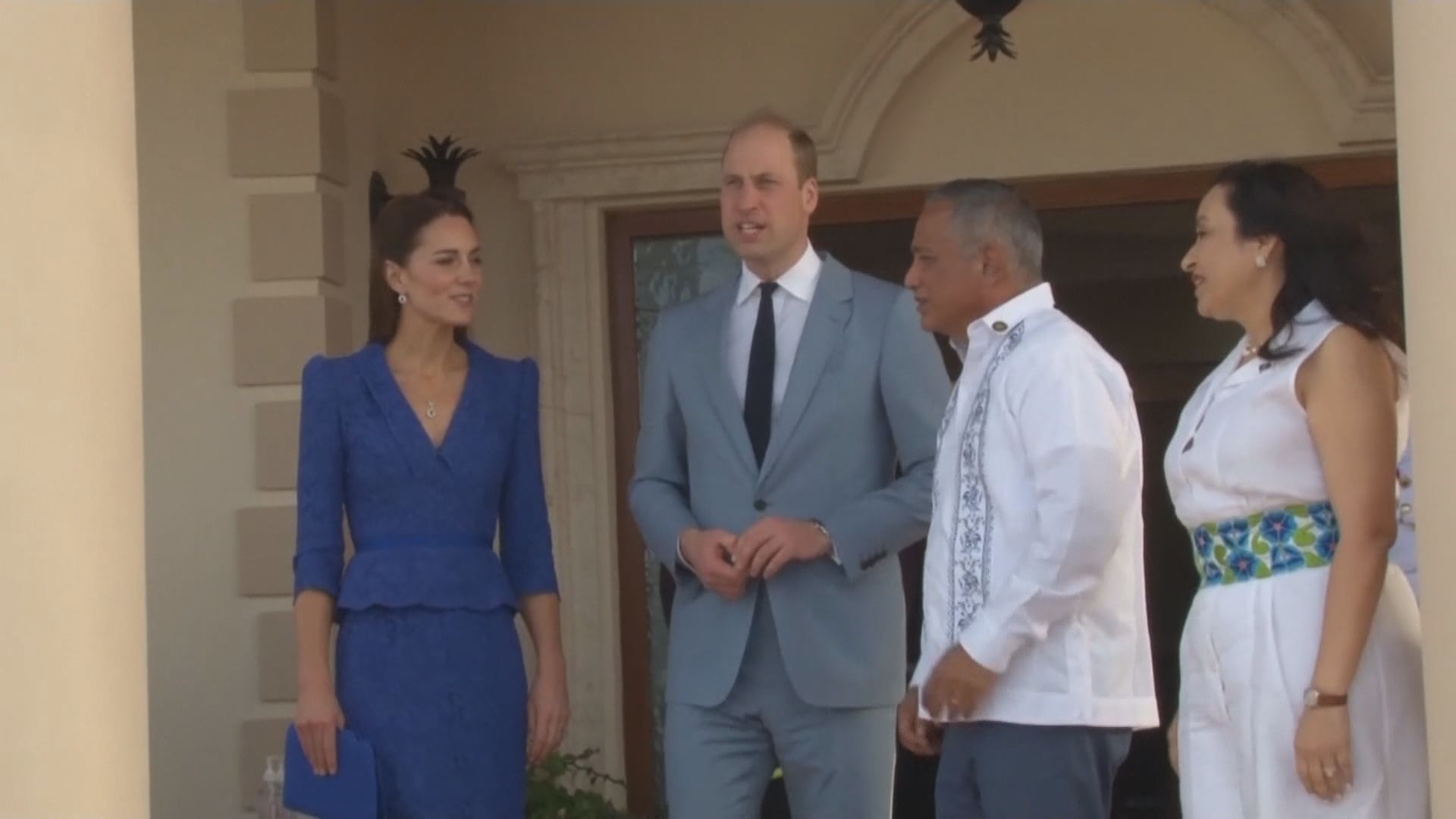 威廉王子夫婦抵加勒比海之旅首站伯利茲
