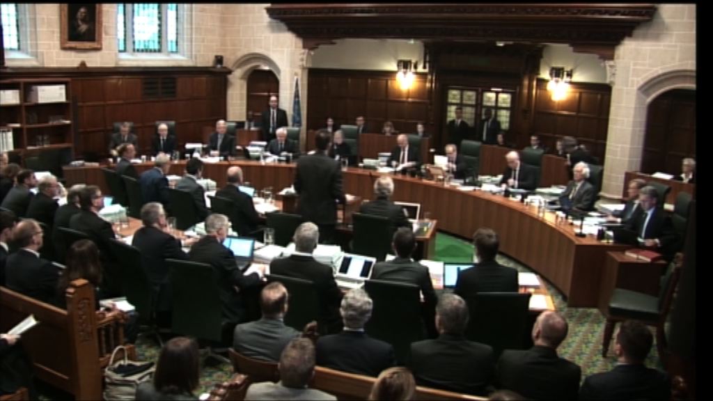 英國最高法院審理脫歐程序上訴案
