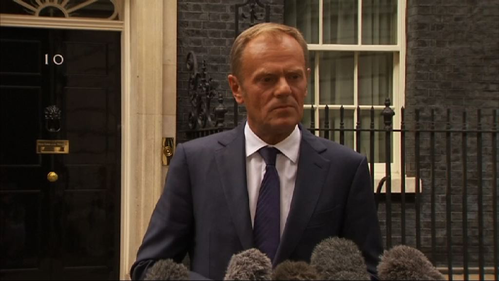 圖斯克：英國脫歐談判仍未能進入下一階段