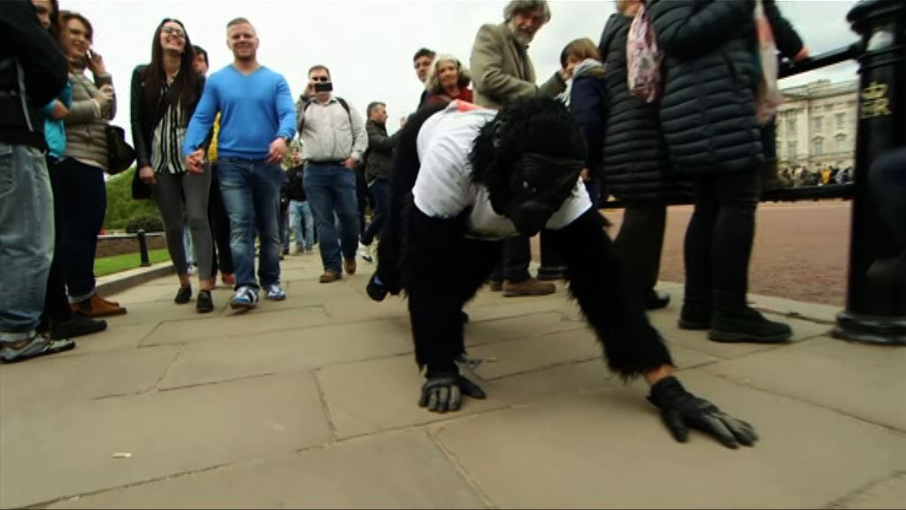 英男子大猩猩步姿完成倫敦馬拉松