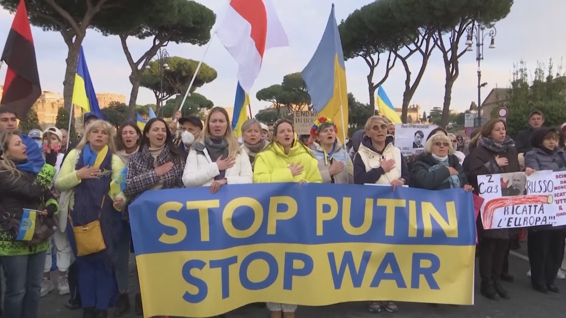 烏克蘭和多國有反戰示威