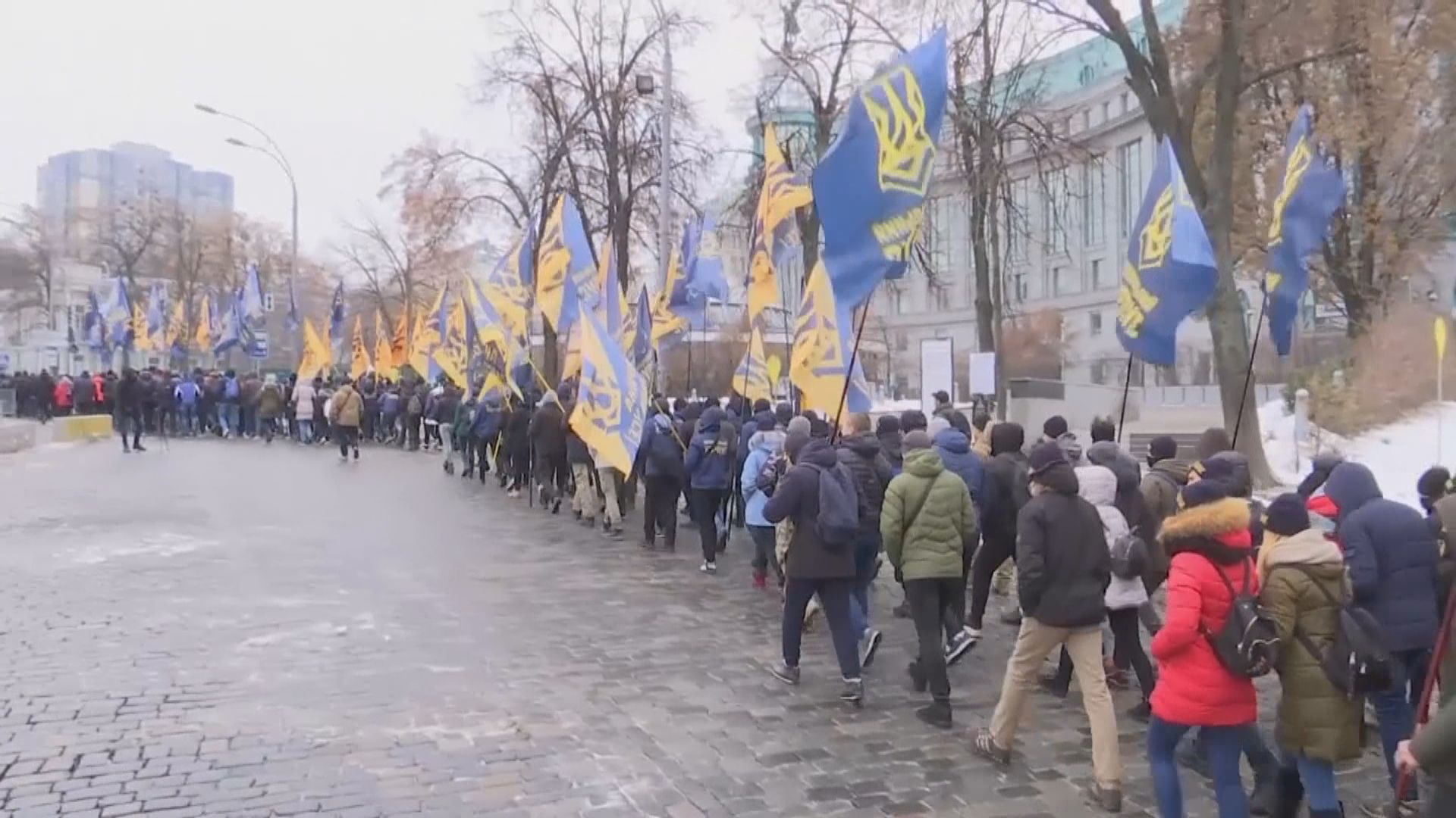 基輔民眾示威要求與俄羅斯中斷外交關係