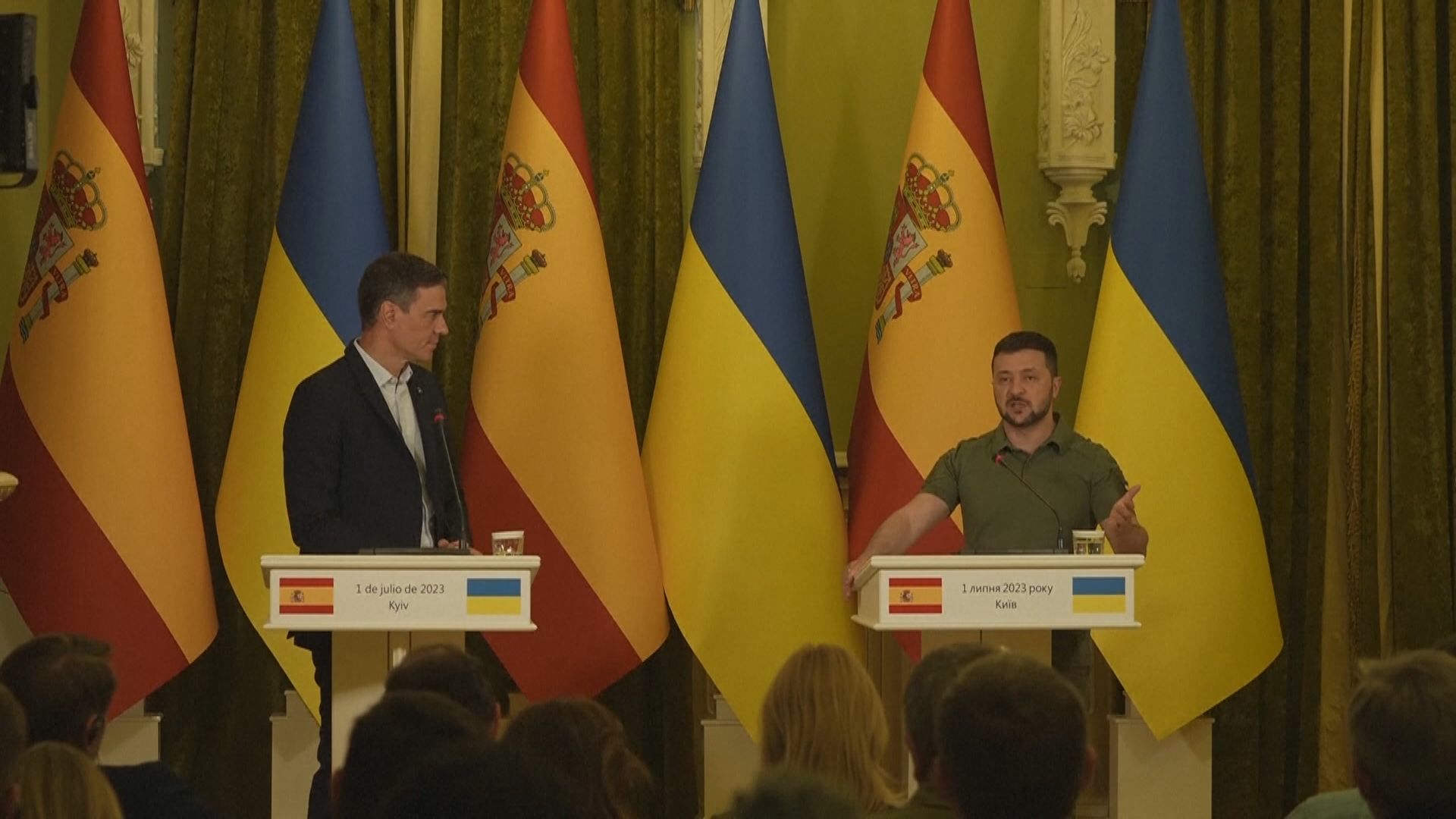 西班牙任歐盟主席國首日 桑切斯訪烏克蘭