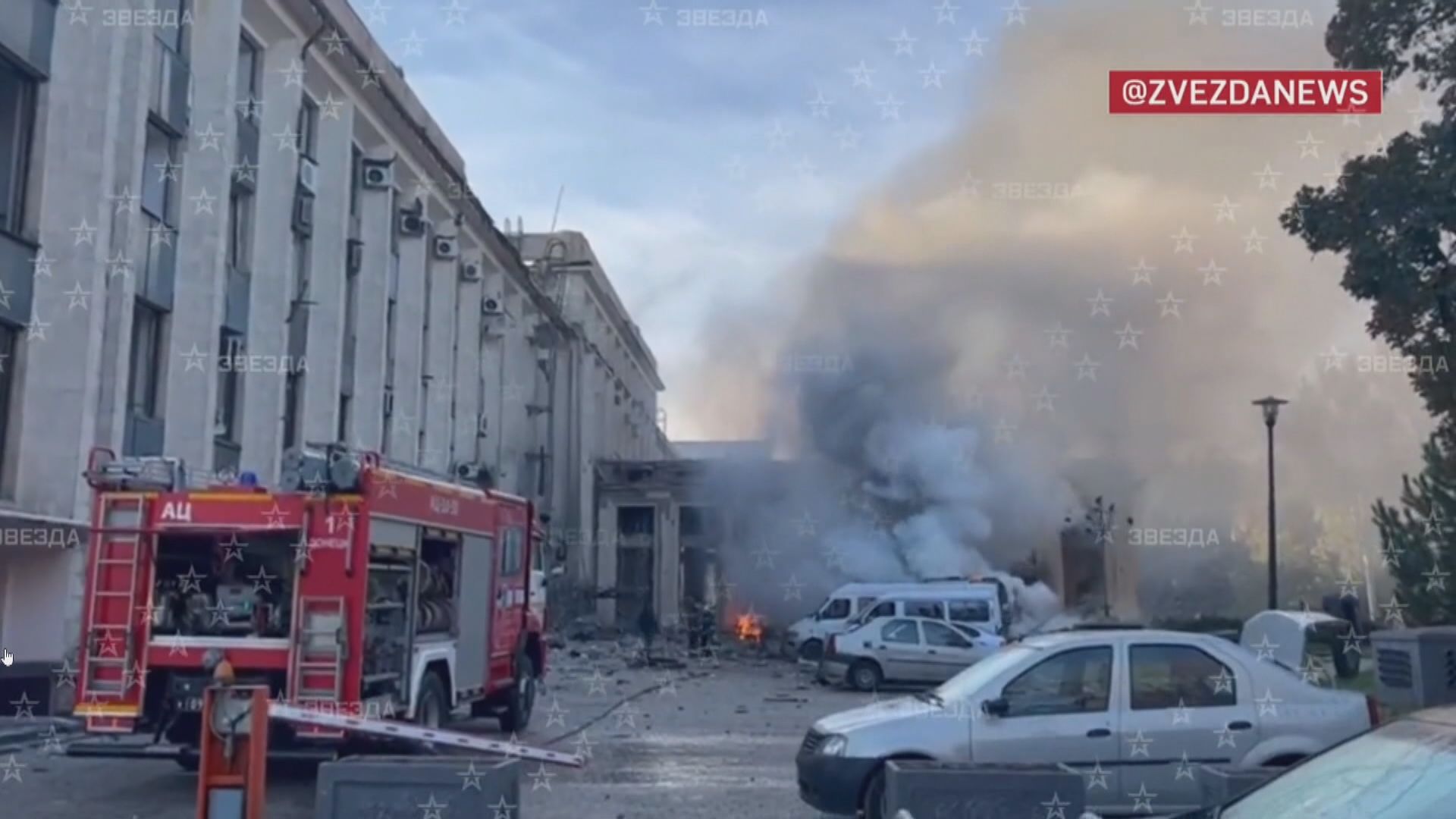 頓涅茨克遭空襲　市政府大樓和市長辦公室中彈