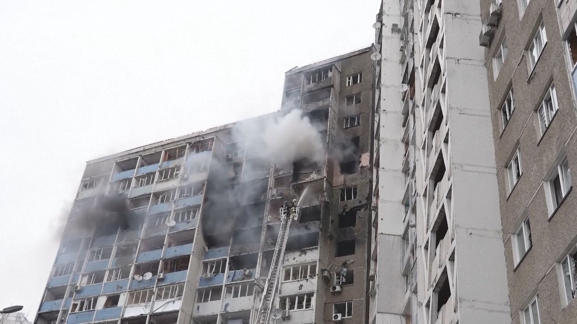 烏克蘭首都基輔遭俄軍新一輪空襲多人死傷