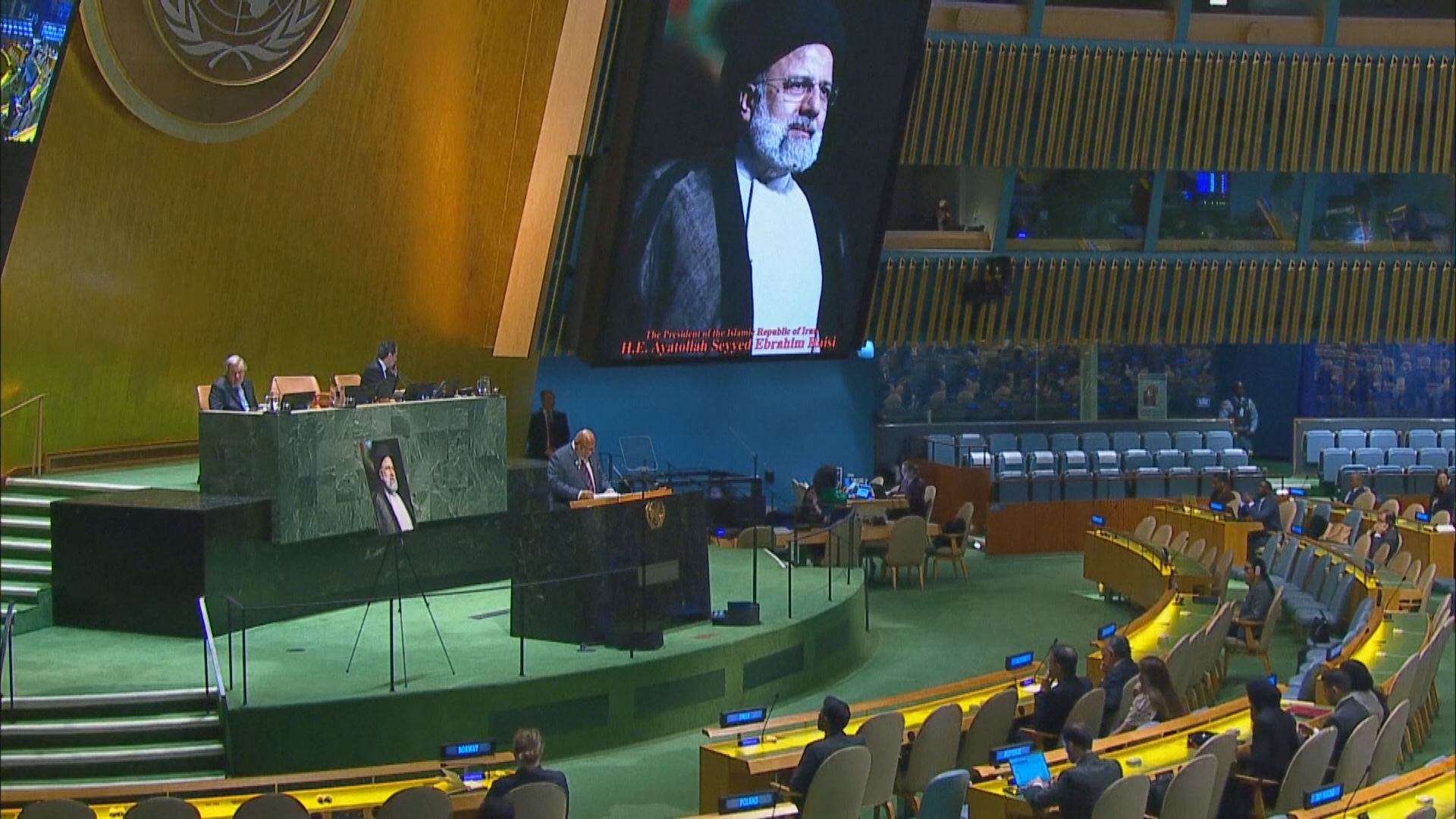聯大悼念伊朗已故總統萊希 美國等國家杯葛