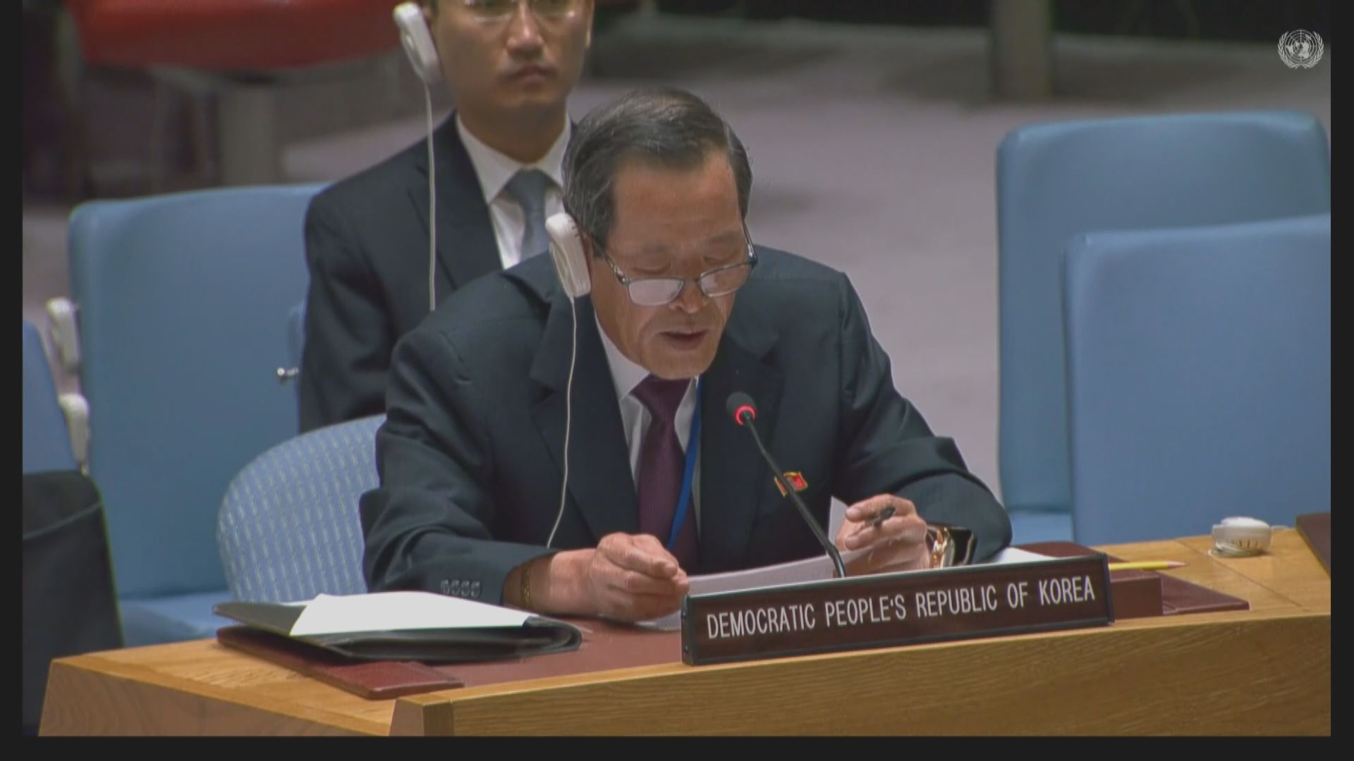 北韓代表現身聯合國安理會 為試射洲際彈道導彈辯護