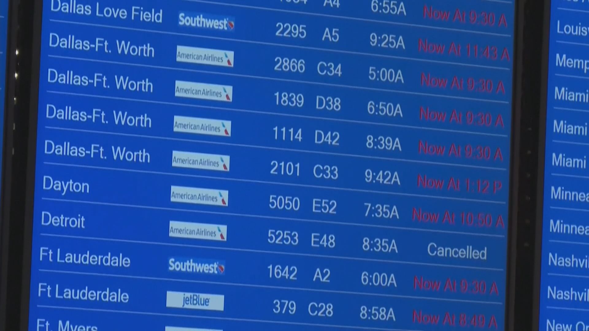 美國航空系統一度故障　幾千航班受阻