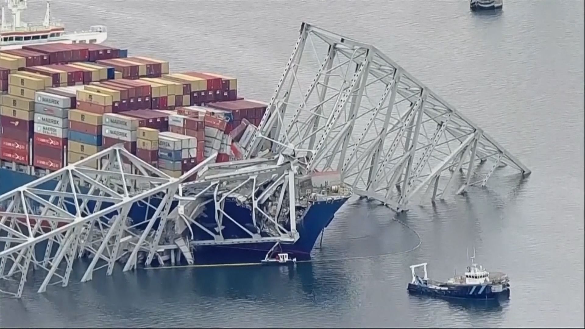 馬里蘭州暫停搜索貨船撞橋事故失蹤工人