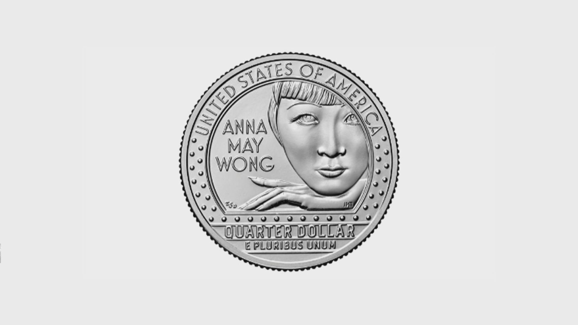 美發行刻有已故華裔女星黃柳霜肖像硬幣