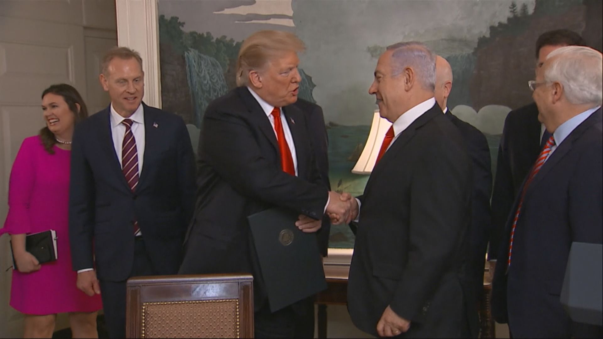 特朗普簽公告承認以色列對戈蘭高地主權