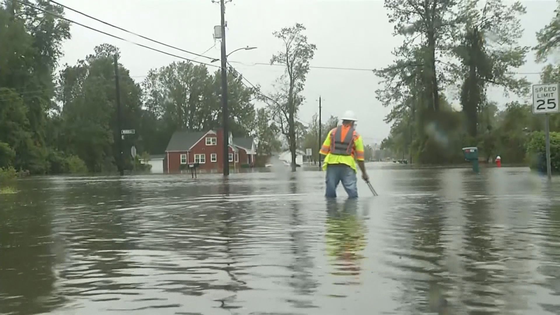 弗洛倫斯減弱為熱帶風暴　美國多處嚴重水浸