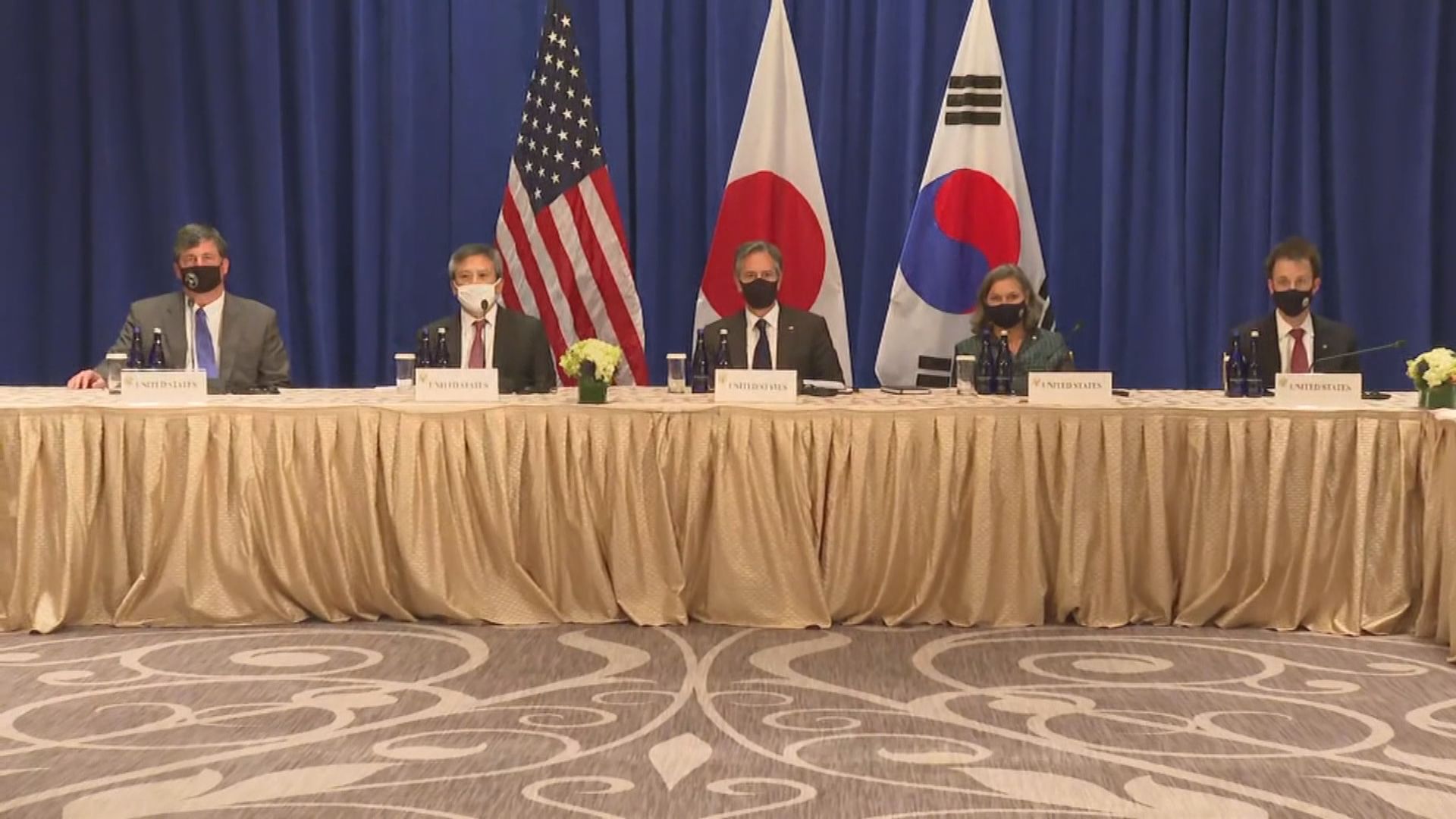 美日韓三國外長會面　討論北韓等問題
