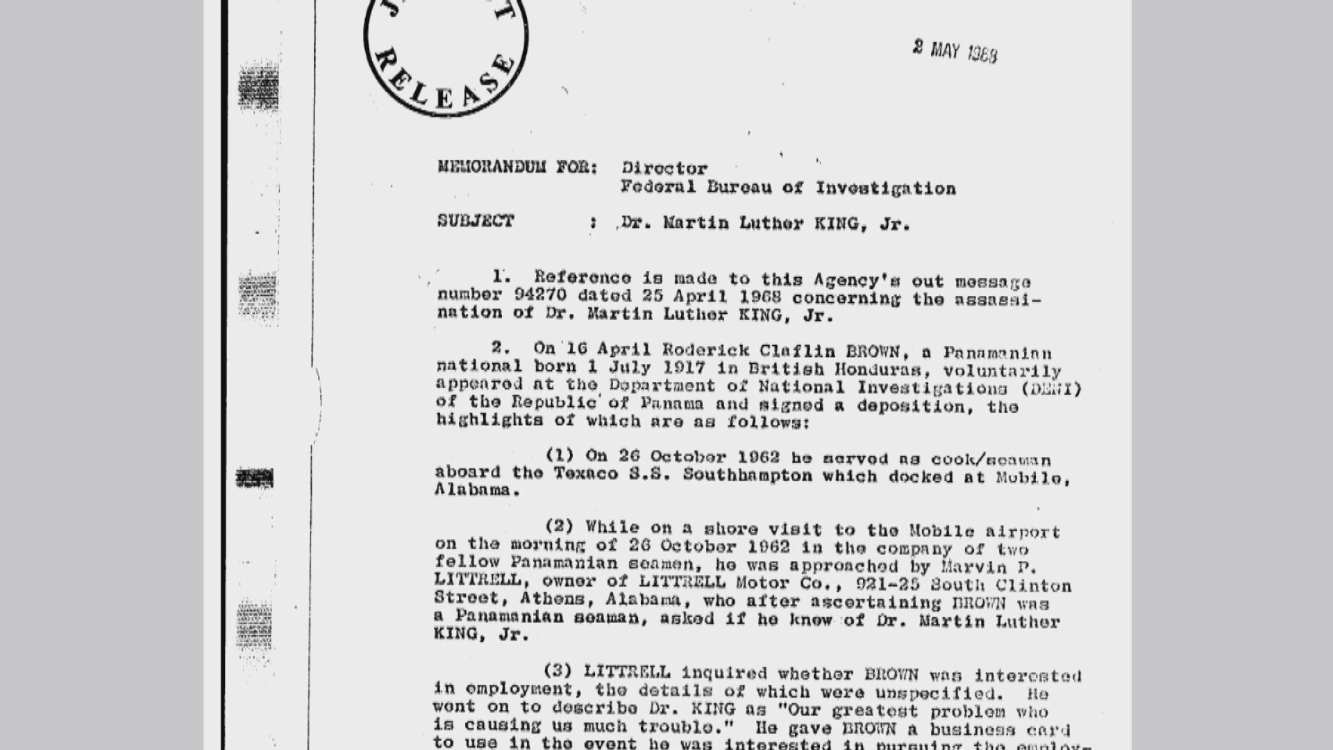 特朗普政府解密馬丁路德金相關檔案　被指試圖轉移愛潑斯坦案視線