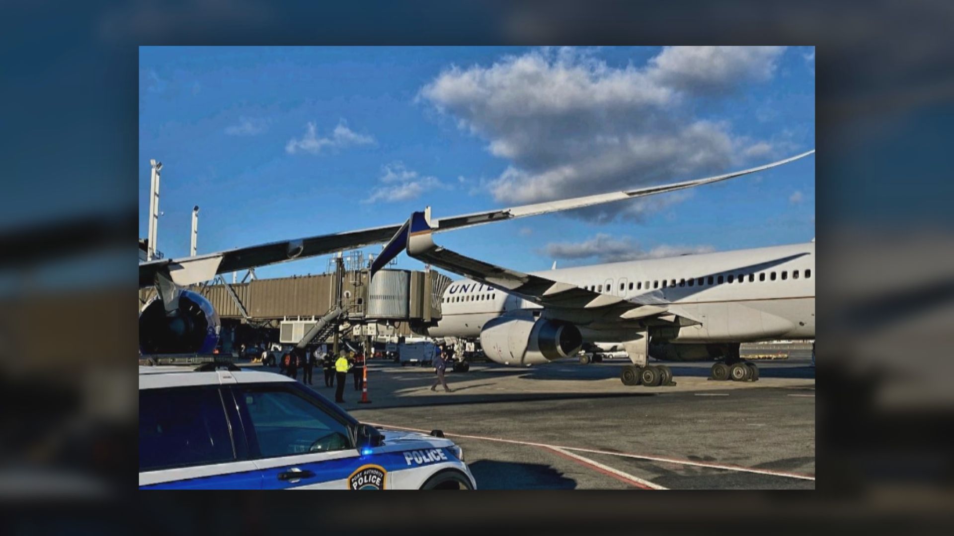美國新澤西州兩架客機擦撞　其中一架機翼折斷
