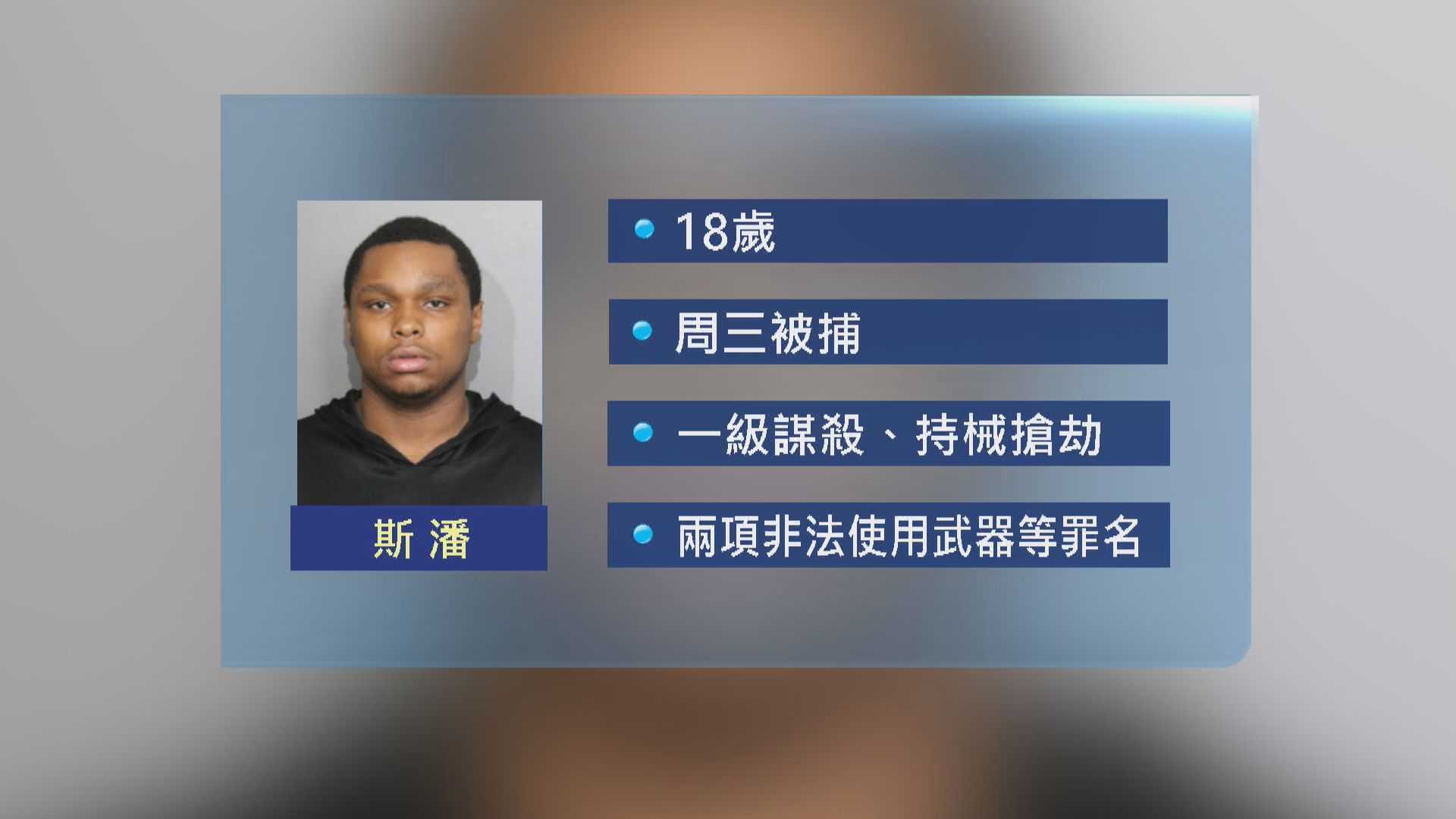 芝加哥黑人男子槍殺中國留學生被捕