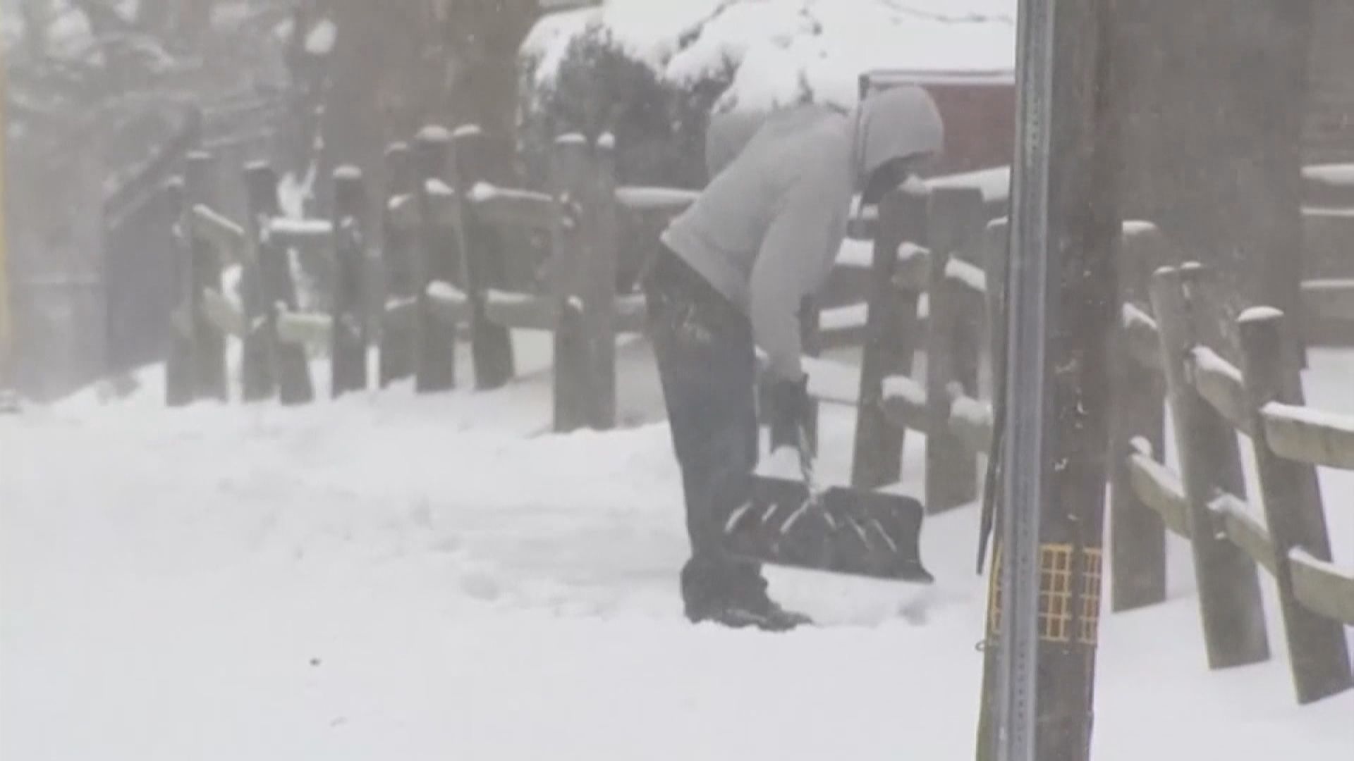 美國東北部至少十個州遭受暴風雪侵襲