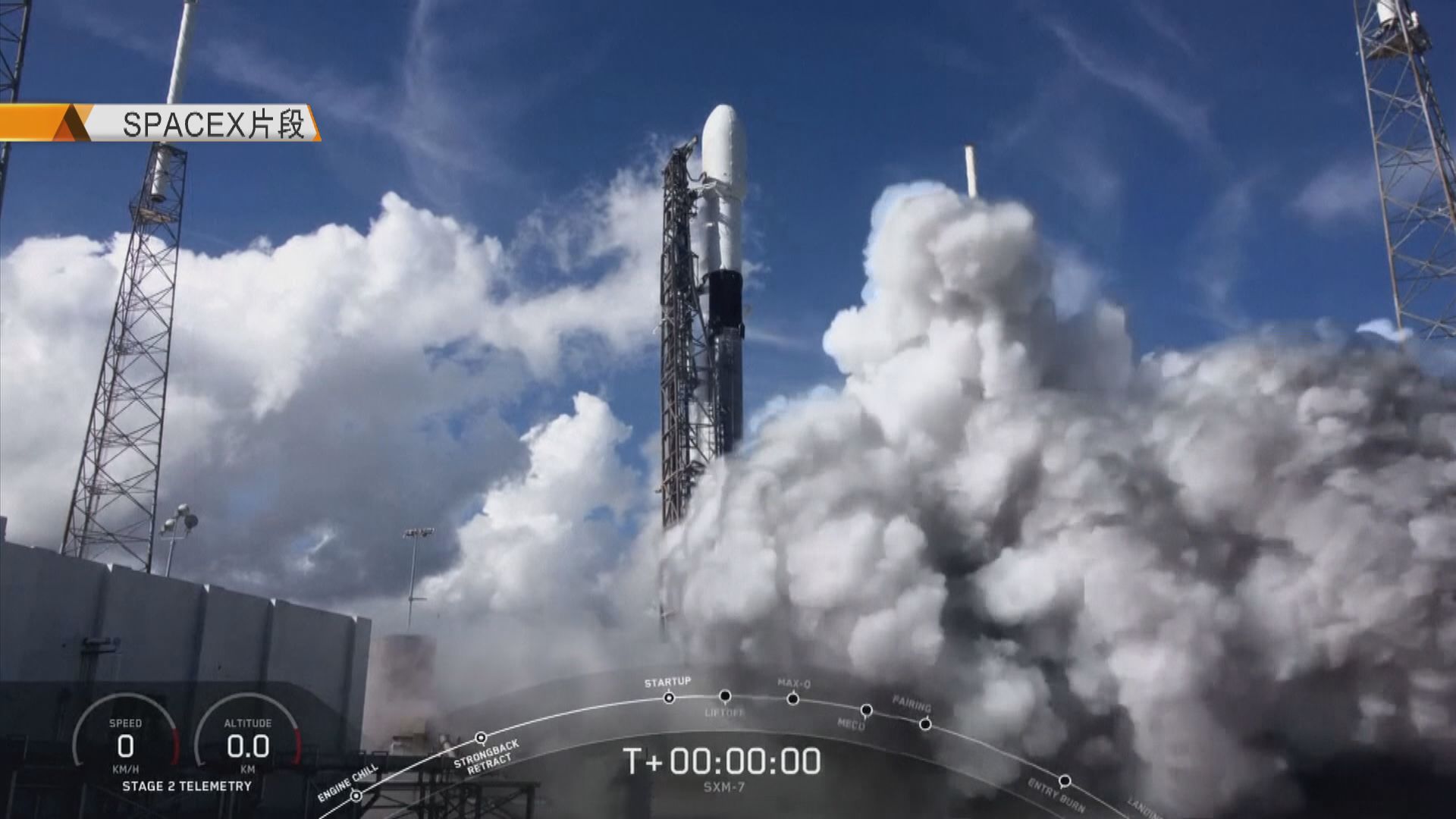 SpaceX獵鷹九號火箭成功將廣播衛星送入軌道