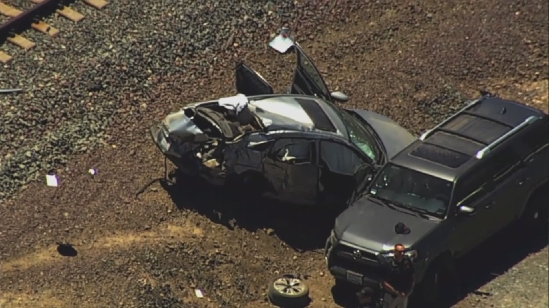美國加州發生火車和私家車相撞意外造成三死兩傷
