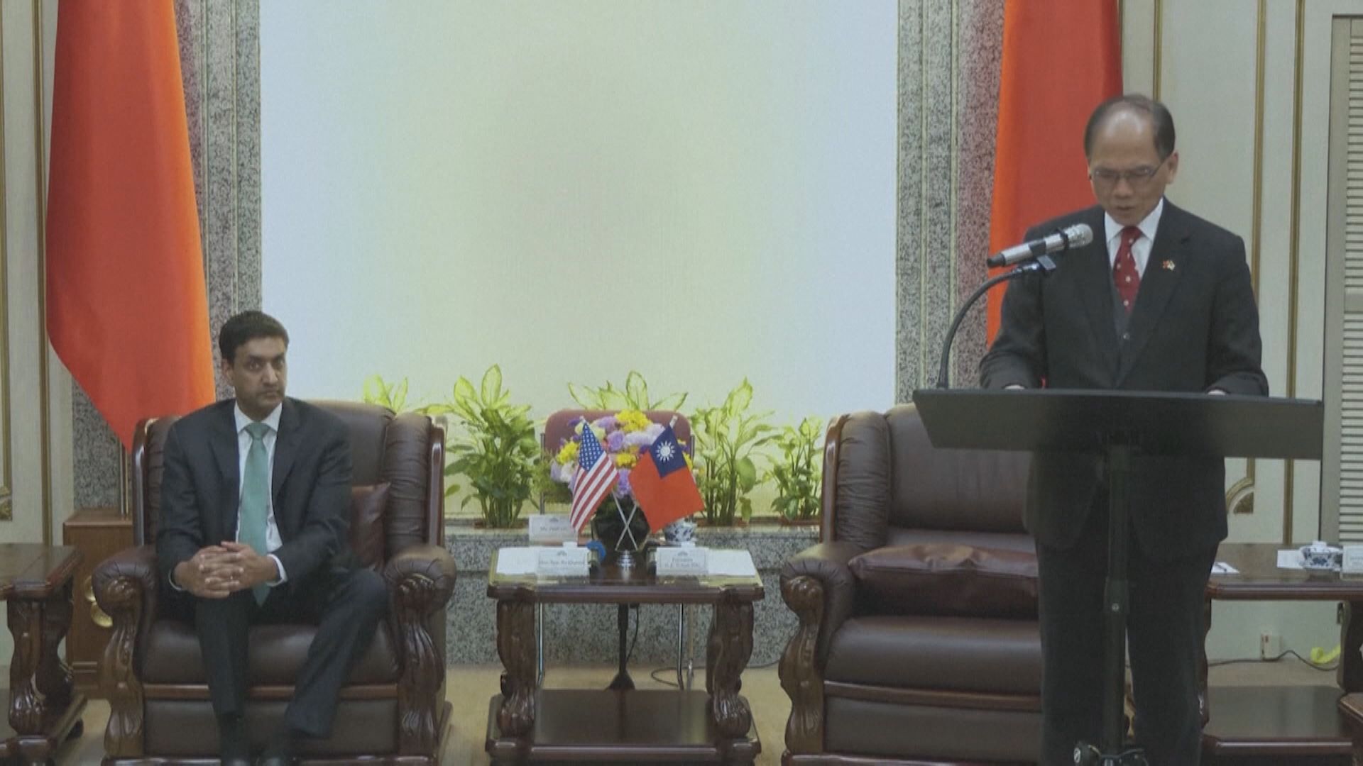 美國眾議員康納與游錫堃會面