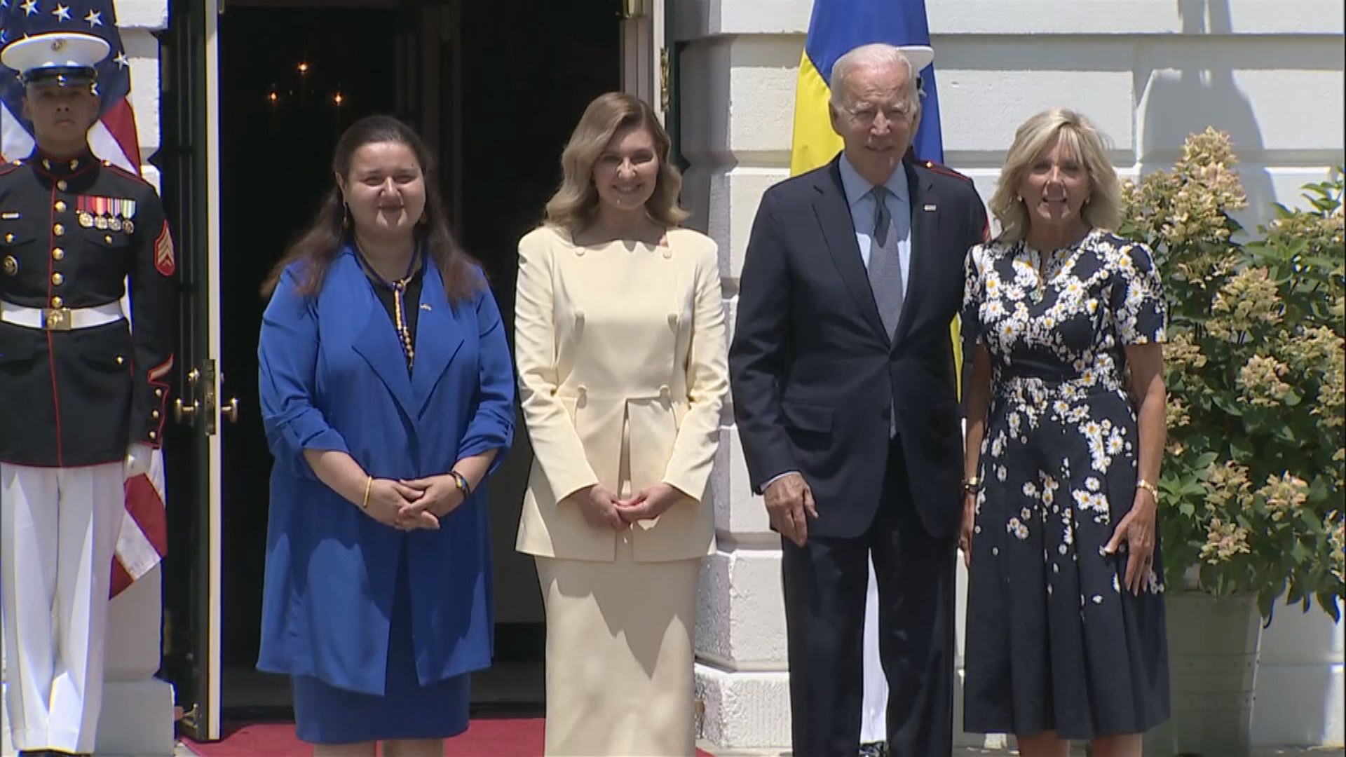 烏克蘭第一夫人訪問白宮　與拜登伉儷會面