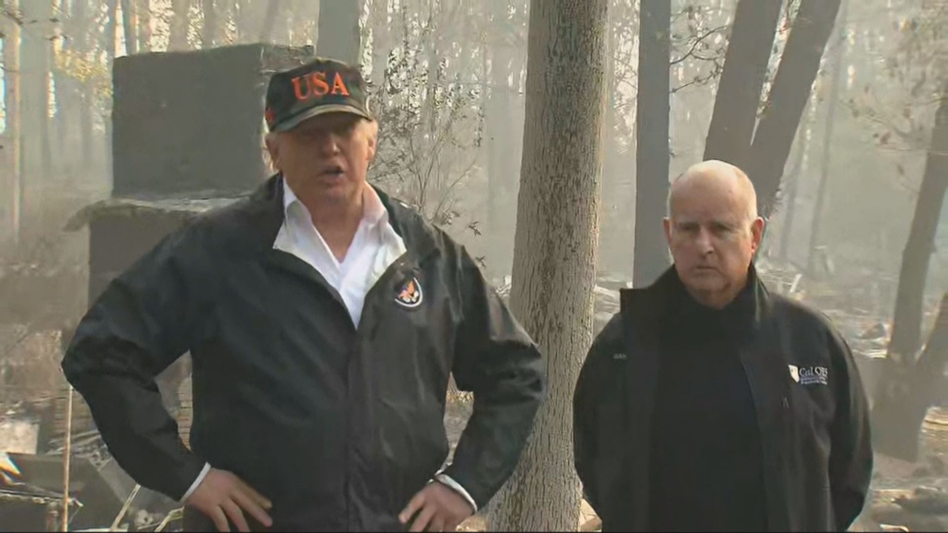 特朗普到加州視察山火災情