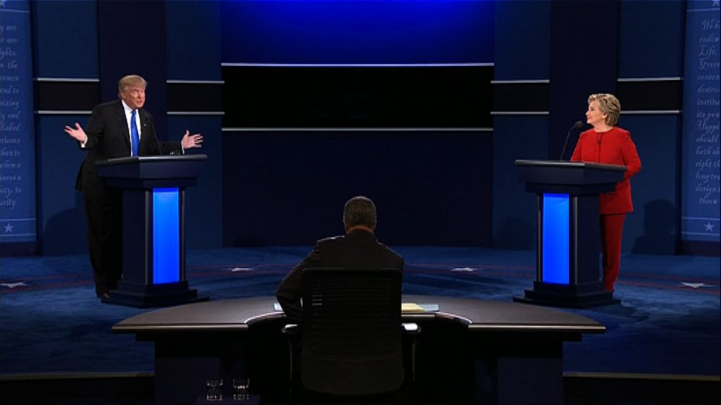 美國總統候選人首場辯論激烈交鋒