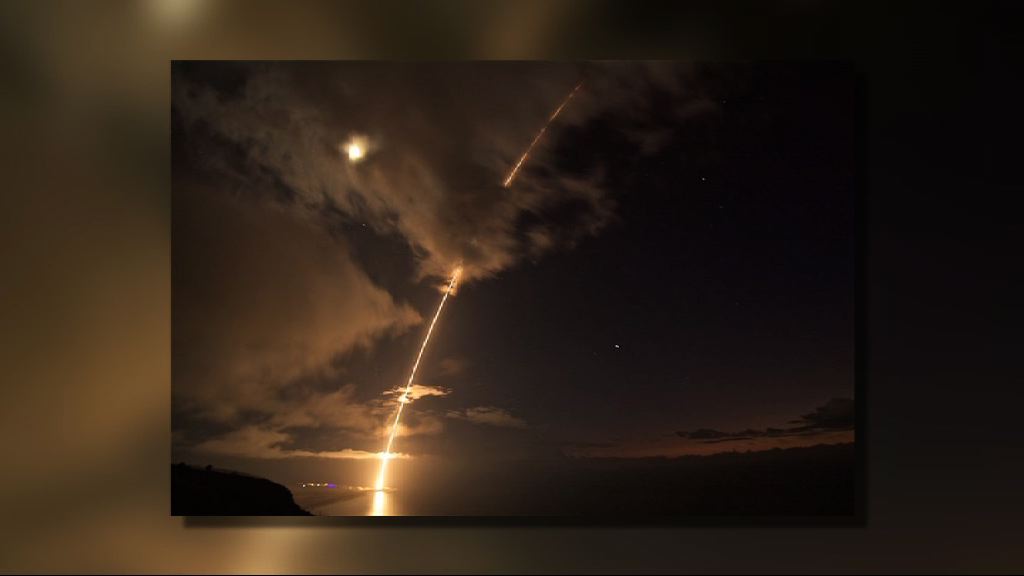 美軍於夏威夷測試導彈防禦系統