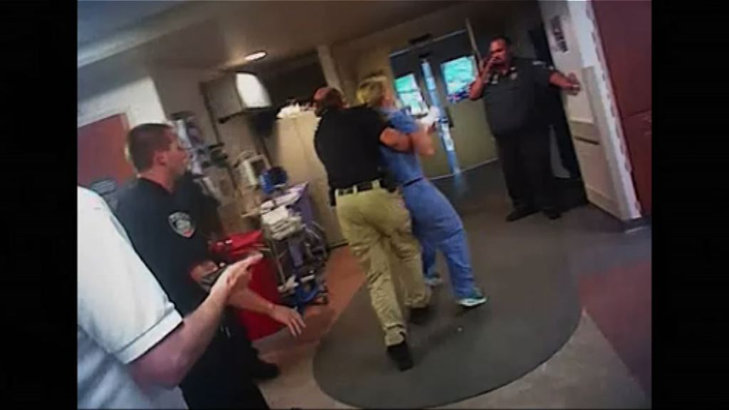 美國女護士拒絕抽血遭警粗暴對待