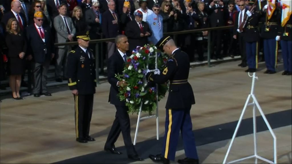奧巴馬到國家公墓紀念陣亡美軍