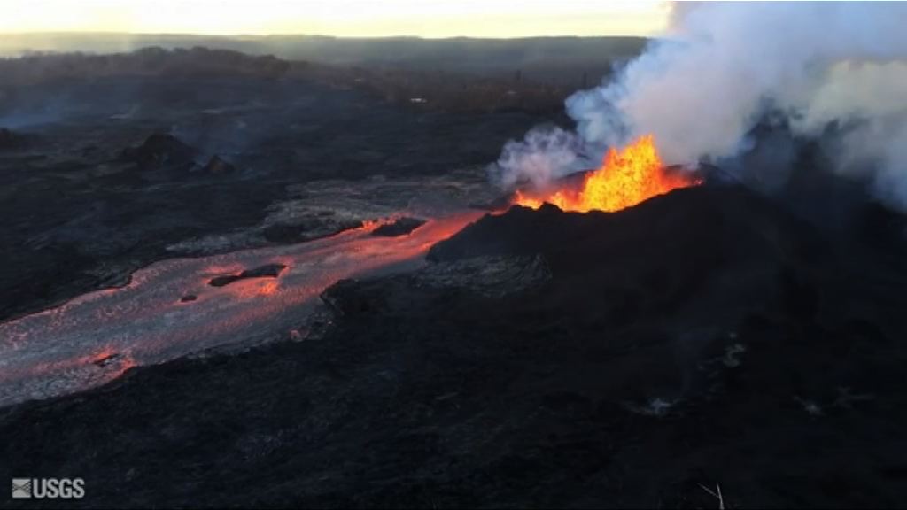 夏威夷基拉韋厄火山持續噴發
