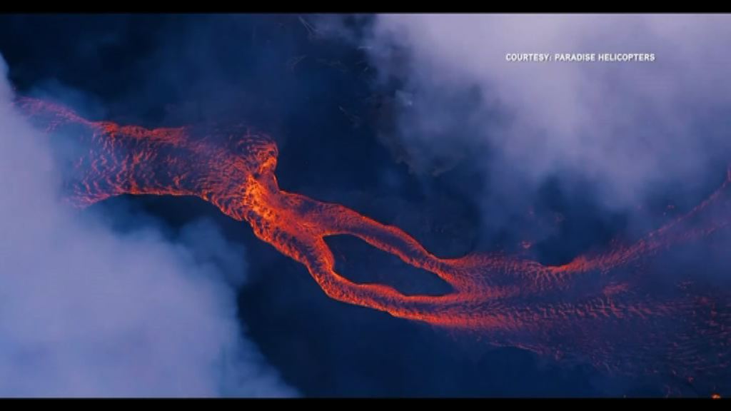 夏威夷火山熔岩威脅發電廠