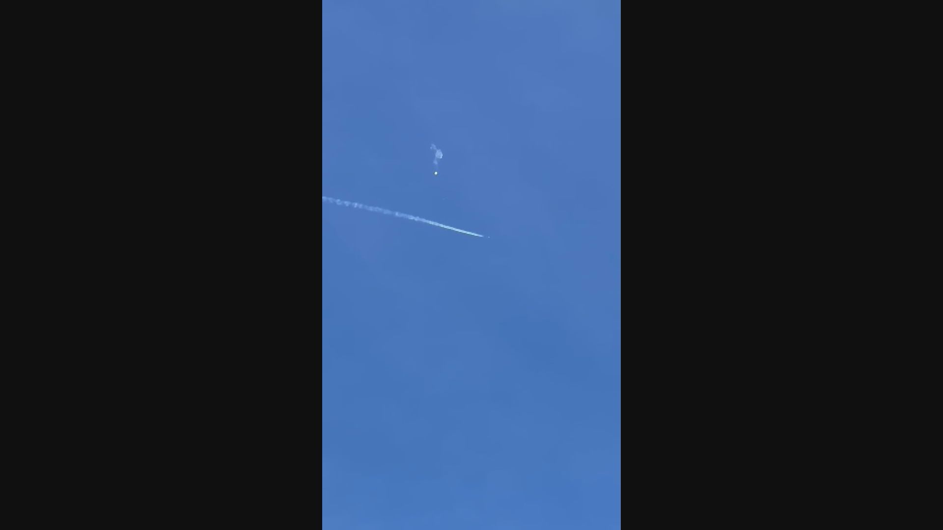 美國派戰機於南卡羅來納州對出海面上空擊落中國氣球