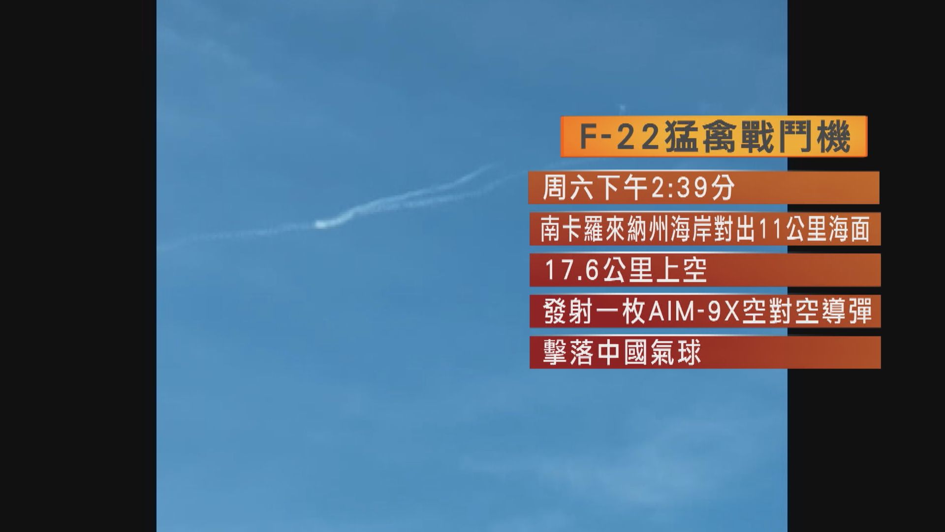 美國戰機擊落中國氣球　外交部表示強烈不滿及抗議
