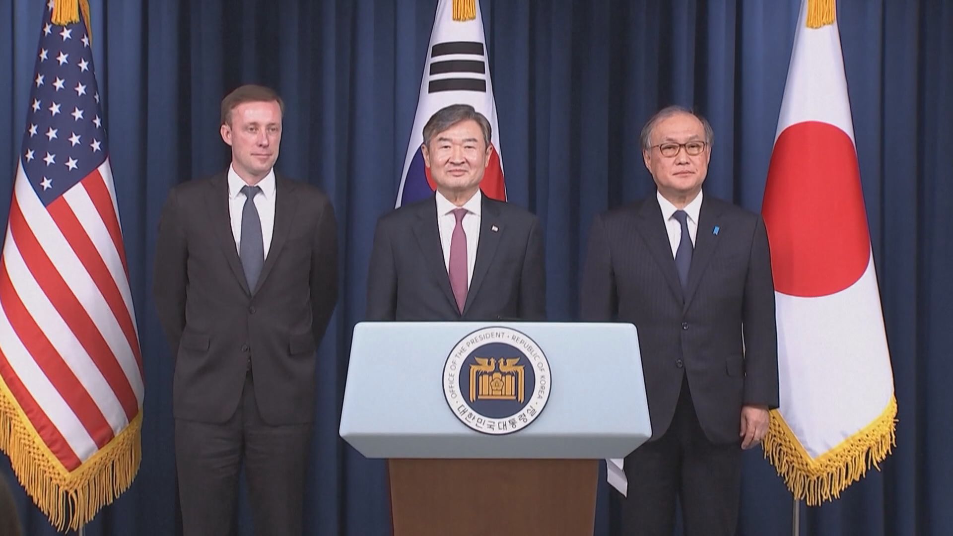 美日韓高層國安官員討論加強合作應對北韓核威脅