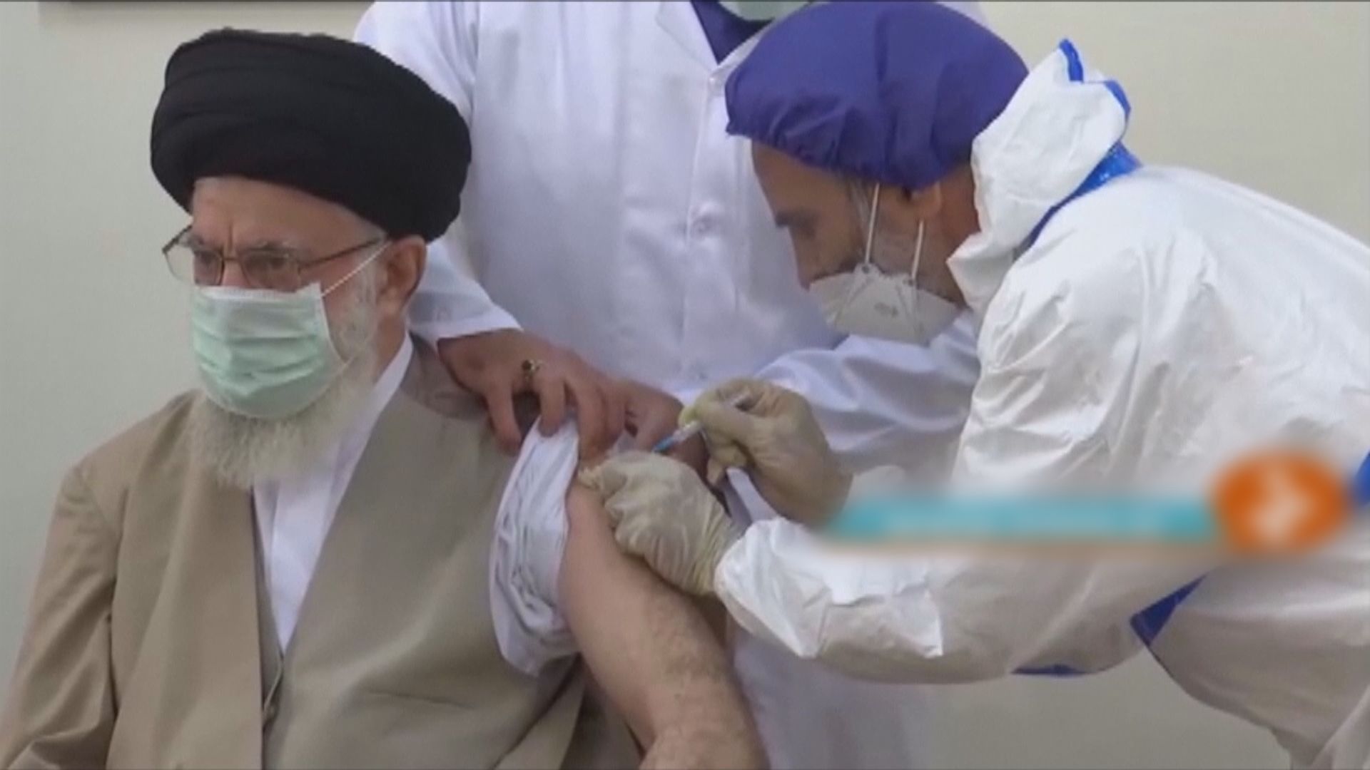 伊朗最高領袖哈梅內伊接種國產新冠疫苗
