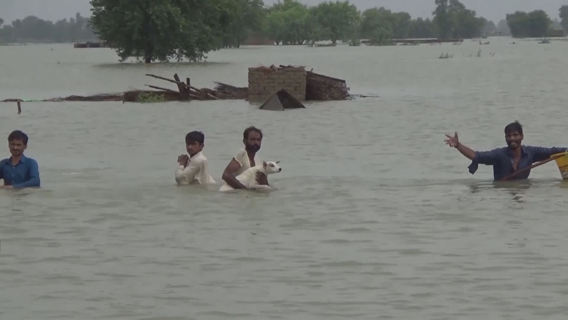 印度及巴基斯坦連場暴雨引發山泥傾瀉