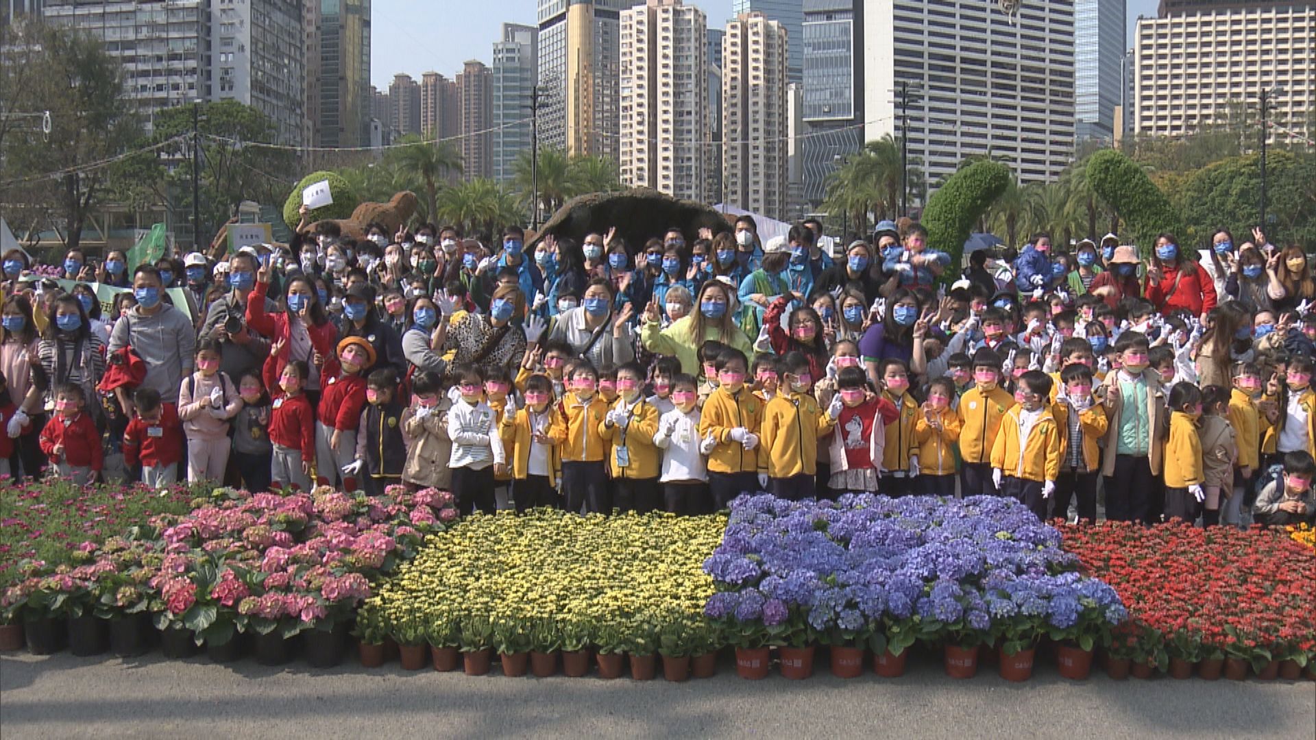 香港花卉展下月維園復辦　千名學生鑲嵌大型花壇