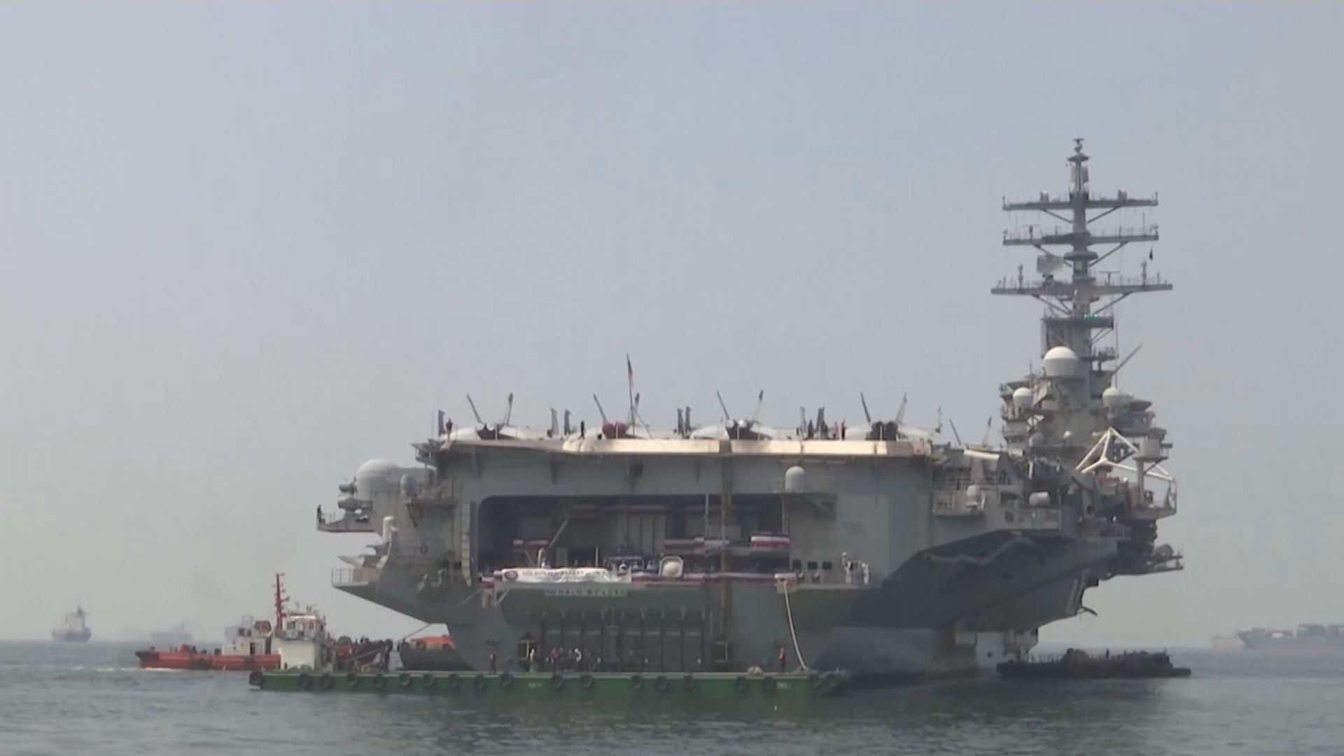 美國航母列根號本周日到訪越南峴港