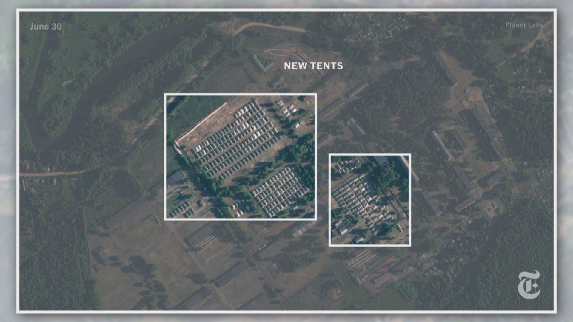 白俄羅斯廢置軍事基地搭建帳篷疑供瓦格納集團使用