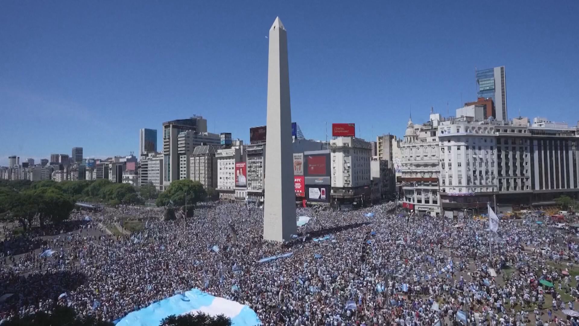 阿根廷舉國歡騰慶祝國家隊三奪世界盃