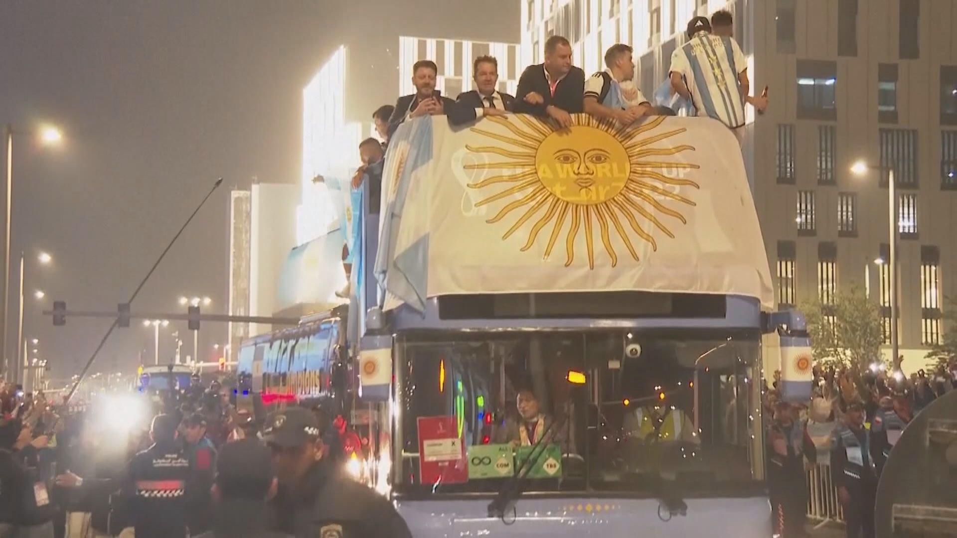 阿根廷於多哈舉行世界盃勝利巡遊